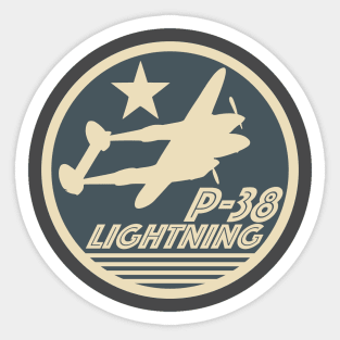 P-38 Lighting Sticker